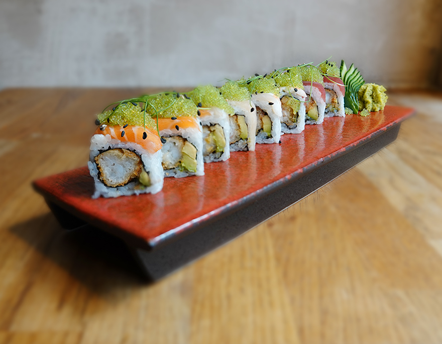 Prawn Rainbow Roll