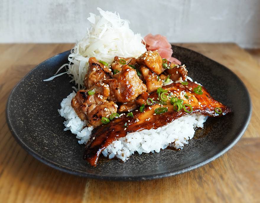 Salmon & Chicken Teriyaki