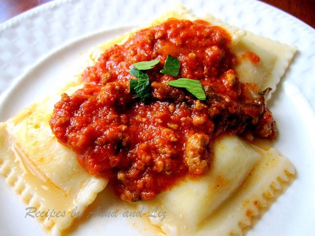 Ravioli with Meat Sauce
