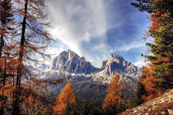FW Gallery Demo Site Featured Items Itallian Alps in fall custom text